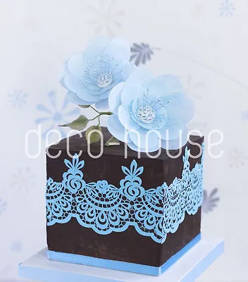 £3.29 • Buy Embossed Lace Mat Silicone Icing Sugarcraft Mould Fondant Wedding Birthday Cake