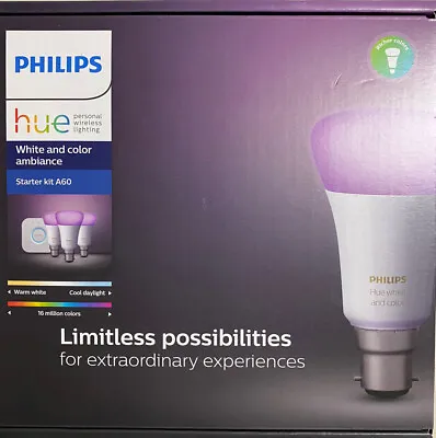 $195 • Buy Philips Hue A60 Colour Starter Kit *AU STOCK**