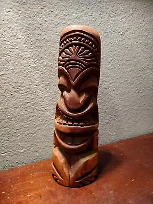 Hand Carved John Fuko Tiki Statue Ku Kanaloa Lono Maori Marquesa Moai Mask • $250