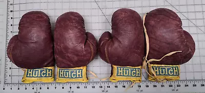 Vintage TWO Pair Of Kids / Youth No. 530 HUTCH BOXING GLOVES • $23.95