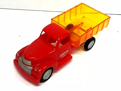 Marx Delivery Truck Curtiss Plastic Red With Yellow Bed • $40