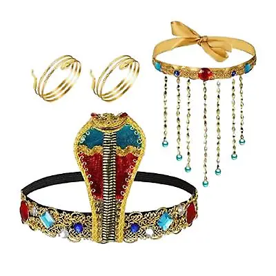 4x Egyptian Costume Accessories Novelty Dress Up For Halloween Gift Birthday • £8.23