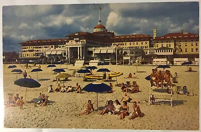 Postcard Spring Lake Beach NJ Bathers People On Beach Life Guards Monmouth Hotel • $5.92