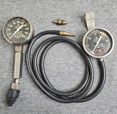 Vintage Allstate Engine Vacuum  Fuel Pump Tester Gauge & Compression Tester • $24.99