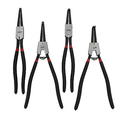 ABN Extra Long Snap Ring Pliers Set - 4pc Lock Ring Pliers With 4mm Tips • $39.99