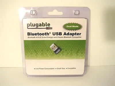 Plugable Bluetooth USB Adapter 4.0 Low Energy Dual Mode Compact Micro Adapter • $11.99