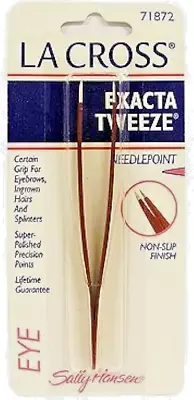 La Cross By Sally Hansen EXACTA TWEEZE NEEDLEPOINT Tweezers # 71872 • $48.98