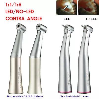 Pieza Mano Dental Estilo NSK 1:1/1:5 Aumento Contra Angulo Lento Velocidad Baja • $106.99