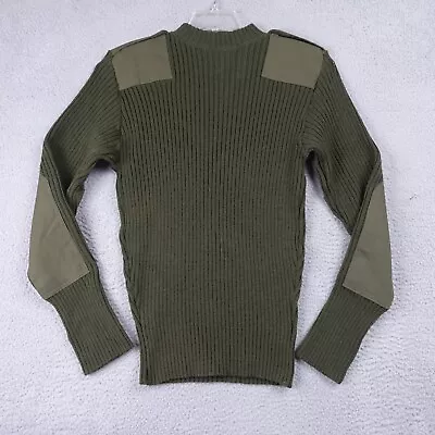 Military Sweater DSCP Valor Collection Wool Padded Sleeve Army Green Commando 40 • $26.82