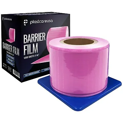 Pink Barrier Film Plastic Sheets Tape For Dental Tattoo Medical Adhesive Roll • $49.99