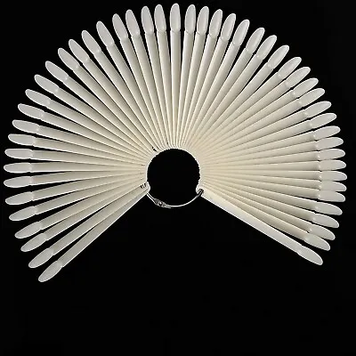 50Pcs False Display Nail Art Fan Wheel Polish Practice Tips Sticks Tools DIY US • $5.68