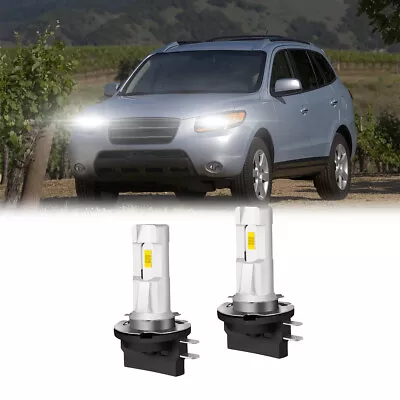 For Hyundai Santa Fe 2009-2016 H11B LED Headlight 6500K White Bulbs Low Beam Kit • $19.87