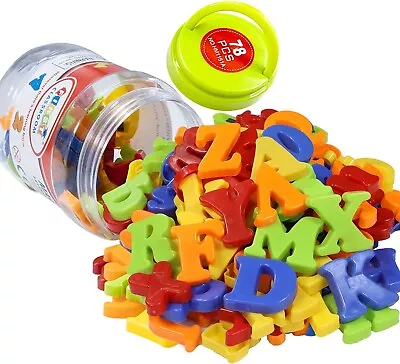 Magnetic Letters Numbers Alphabet Colorful Plastic Fridge Magnets Abc 123 • $17.99