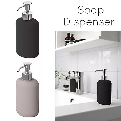 Hand Pump Liquid Bathroom Soap Shampoo Shower Gel Dispenser Ekoln Black Beige • £12.99