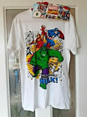 Marvel Comics Men's Character T-Shirt Small The Incredible Hulk 100% Cotton New  • £5