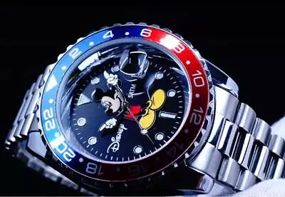 Disney Mickey Mouse Collaboration Watch Made By SEIKO Subsidiary Red Black • $119.90