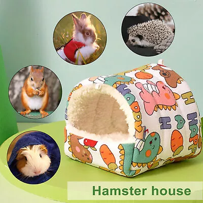 Hamster Den Cartoon Pattern Bed Cartoon Pattern Hamster Nest Guinea For Rabbit • $8.27