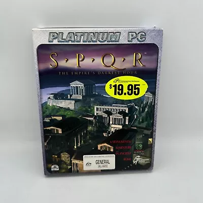 SPQR: The Empire's Darkest Hour | Big Box PC Game CD Rom With Manual Windows 95 • $39.99