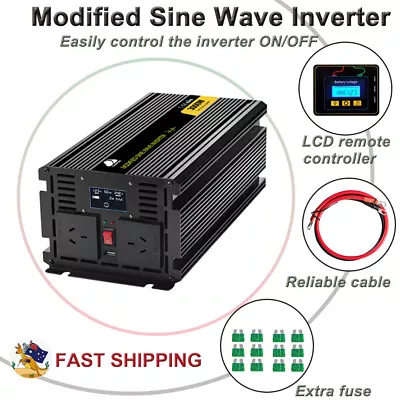 CloudPath 3000W/6000W Power Inverter Car Converter 12V To 240V Camping W/LCD • $199.95