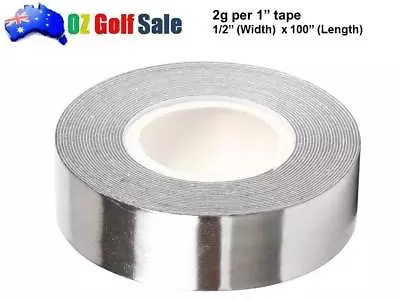 1/2   X 100  HIGH DENSITY SELF ADHESIVE LEAD TAPE ROLL -2g / 1  GOLF CLUB WEIGHT • $32.08