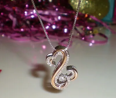 $299 • Buy Jane Seymour SS 10K RG Open Hearts RHYTHM Diamond Necklace  $349   ZALES  💎 KAY