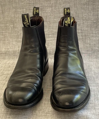 $80 • Buy RM Williams Original Leather Chelsea Black Boots - Size 11F