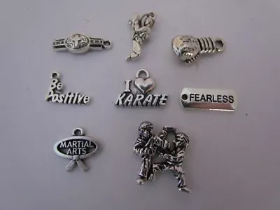 Karate Weights Glove Kettlebell Strong Fearless Martial Arts Gym Workout Charms • $12.99