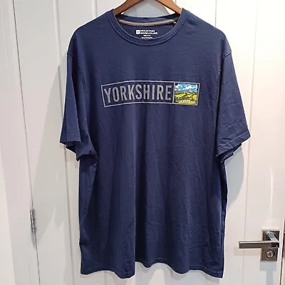 Men's Yorkshire Slogan T-shirt. Mountain Warehouse. Blue. XXXL. Cotton Blend. • £13.99