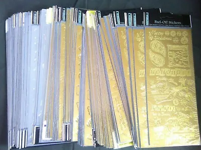 £1.75 • Buy Dovecraft ~ Peel Off Stickers ~ Choices, Text, Motif, Christmas, Gold, Silver