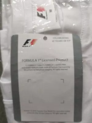 White Official F1 Genuine Merchandise T Shirt  Formula One XL NEW • £15