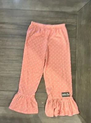 Matilda Jane Pink Polka Dot Ruffled Pants Size 8 EUC • $20