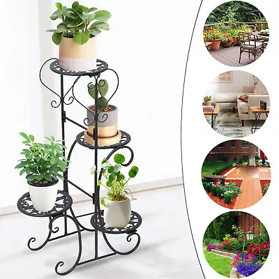 Extra Large Metal Plant Stand Shelf Anti Rust Iron Garden Flower Rack Out/Indoor • $30.40