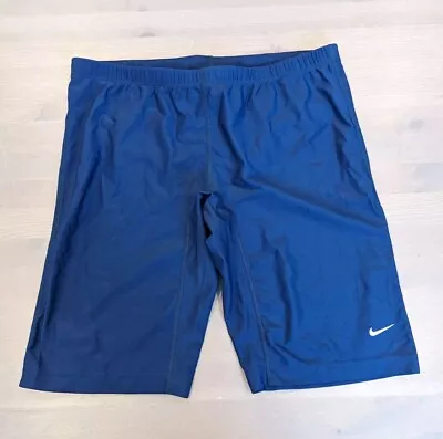 Nike Men's Swim Jammer Shorts  Competitive Swimwear TESS0051 Core Solids Sz 38 • $24.99