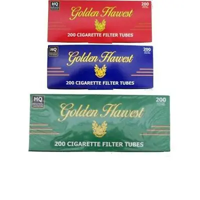 Golden Harvest GREEN Menthol 100mm Cigarette Tubes 200 Count Per Box [5-Boxes] • $30.72