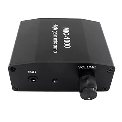 MIC-1000 Microphone Audio Amplifier Gain 1000 Times Amplification Stereo2285 • £16.12