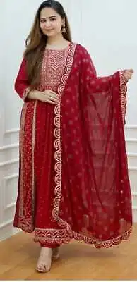 Women Designer Kurti Suit Indian Bollywood Anarkali Salwar Kameez Set Clothes • $68.17