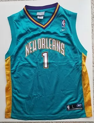 Anthony Davis New Orleans Hornets Reebok #1 Jersey Youth Large 14-16 Lakers Star • $30