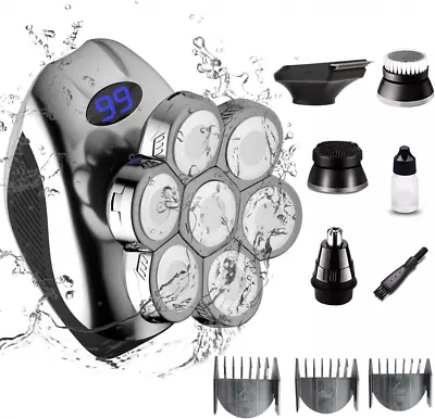 7D Head Shaver SIWIEY 5 In 1 Shavers For Bald Men With 7 Wet & Dry... • $104.52