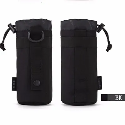 Outdoor Tactical Military Molle System Water Bottle Bag Kettle Pouch Belt Holder • £5.99