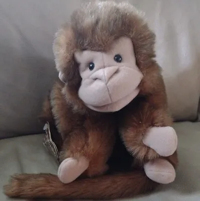 Folkmanis Folktails 10  Brown Monkey Plush Hand Puppet Animal Long Tail With Tag • $21.99