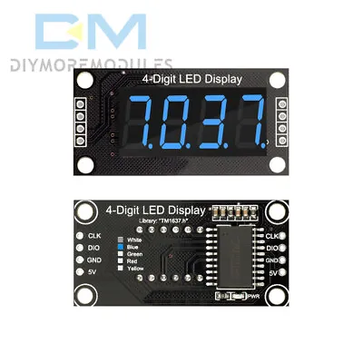 0.36  TM1637 7-Segment 4-Bit Digital Tube LED Blue Display Module For Arduino • $1.54