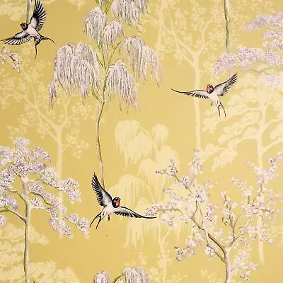 Arthouse Japanese Garden Ochre Wallpaper For Living Spaces 908002 • £13.50