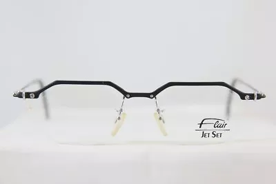 Vintage New Flair Jet Set Rimless Lunettes Brille Eyeglasses New Old Stock! • $99