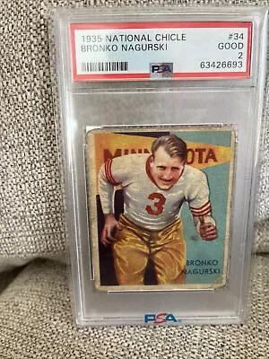 1935 National Chicle #34 Bronko Nagurski PSA 2 • $21500