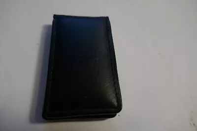 Vintage Arden  Leather Co. Magnetic Money Clip Used Black In Color. • $11.95