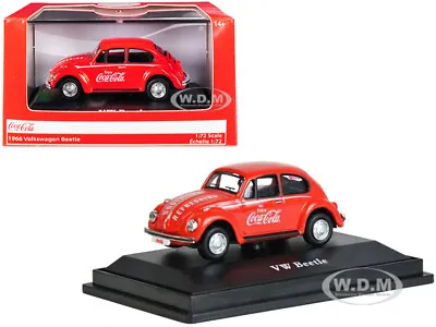 1966 Volkswagen Beetle  Coca-cola  Red 1/72 Diecast Model Car By Mcc 472005 • $8.99