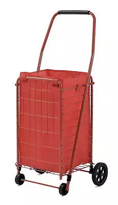 Juggernaut Carts 4 Wheel Red Utility Cart With Liner • $31.99