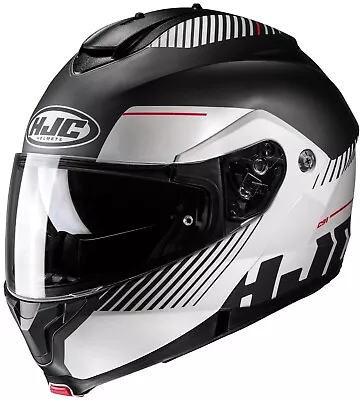 HJC C91 Prod Modular Motorcycle Helmet Gray XS S M L XL 2X 3X 4X 5X Sunscreen BK • $184.99