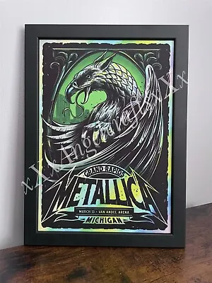 £19.99 • Buy A4 Canvas Print Wall Art Poster ~ Metallica ~ Heavy Metal Rock Band Music