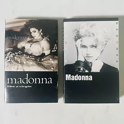 Madonna - Lot Of 2 Cassettes - Self-Titled - Like A Virgin • $17.41